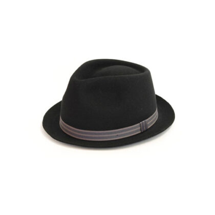 Fernandez & Roche Trilby - Schwarz gestreift