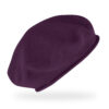 Baskenmütze Baumwolle Sommer Rollrand - Pflaume