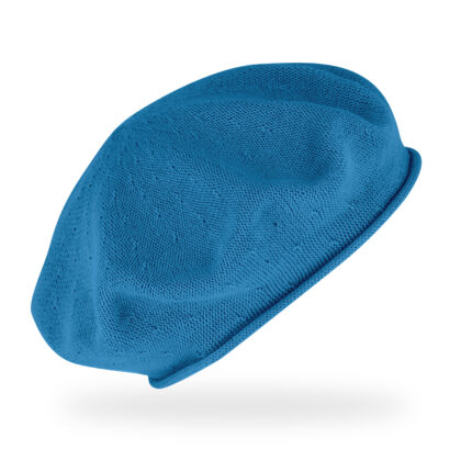 Baskenmütze Baumwolle Sommer Rollrand - Royal