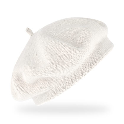 Baskenmütze Baumwolle Sommer - Weiß
