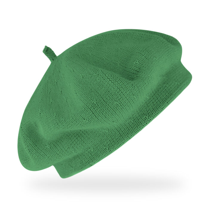 Baskenmütze Baumwolle Sommer - Smaragd