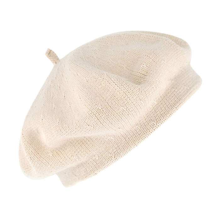 Baskenmütze Baumwolle Sommer - Natur