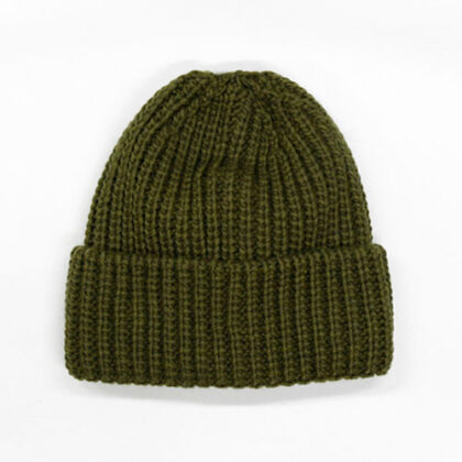 Strickmütze Umschlag - Khaki