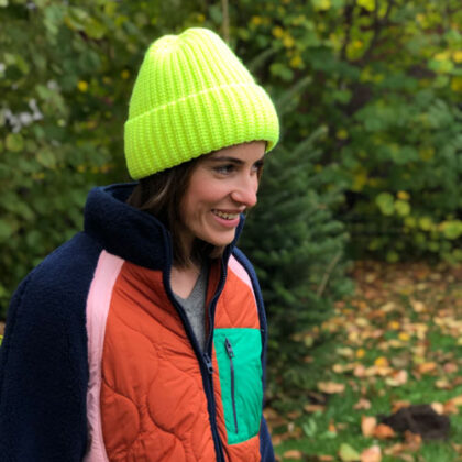 Strickmütze Umschlag