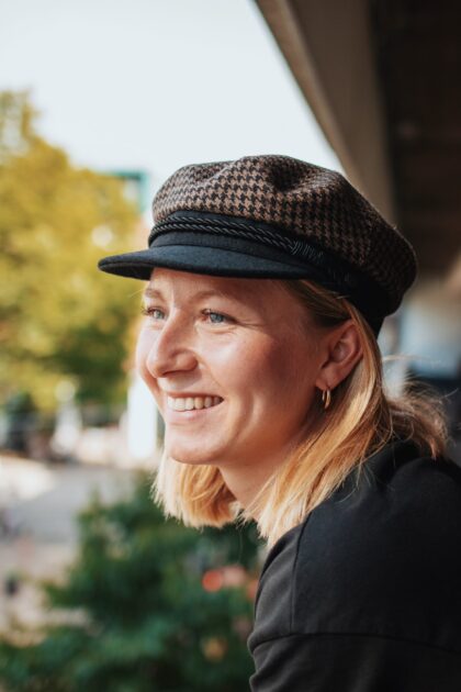Bullani Marinemütze Wolle Kariert