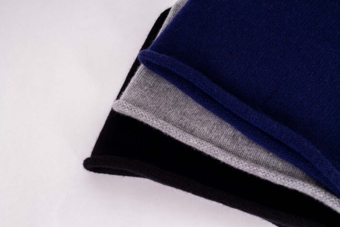 Strickmütze Kaschmir Rollrand