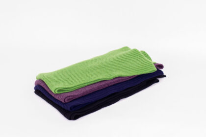 Strickschal Kaschmir gerippt