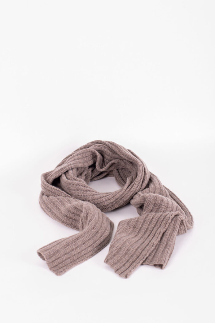 Großer Strickschal Kaschmir gerippt