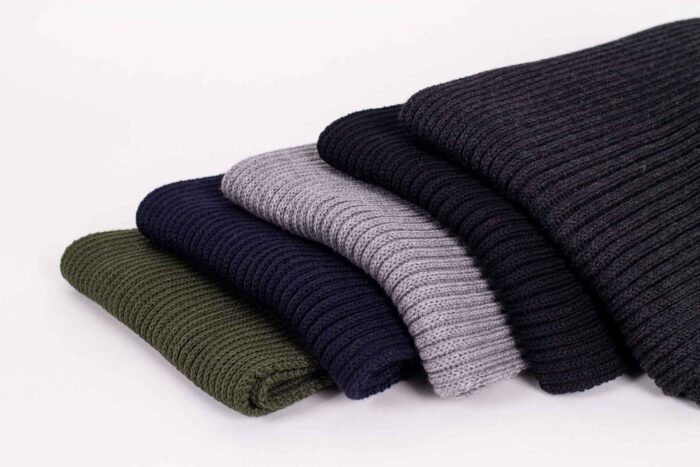 Strickschal Merino gerippt