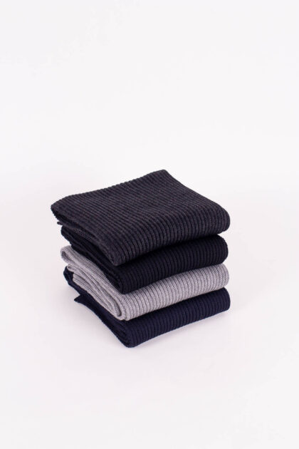 Strickschal Merino gerippt