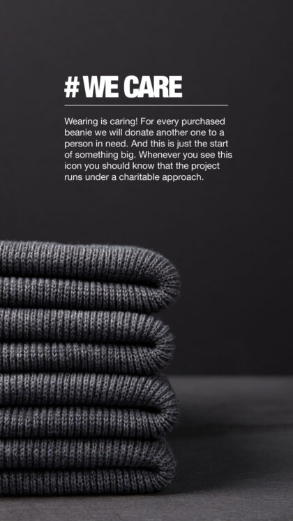 WE CARE Strickmütze HF x EG