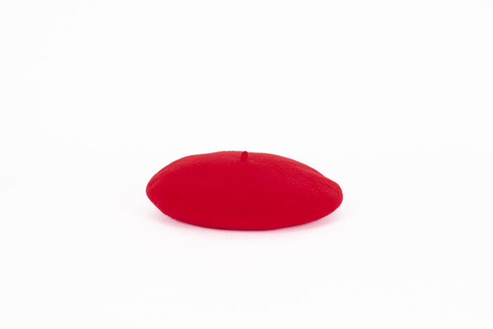 Baskenmütze Wolle Winter Rot Baskenmütze Wolle Winter