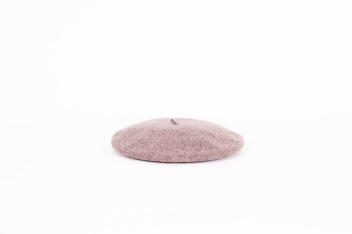 Baskenmütze Wolle Winter Taupemeliert Baskenmütze Wolle Winter