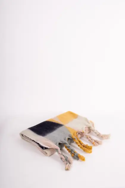 Seeberger gewebter Schal mit Karomuster