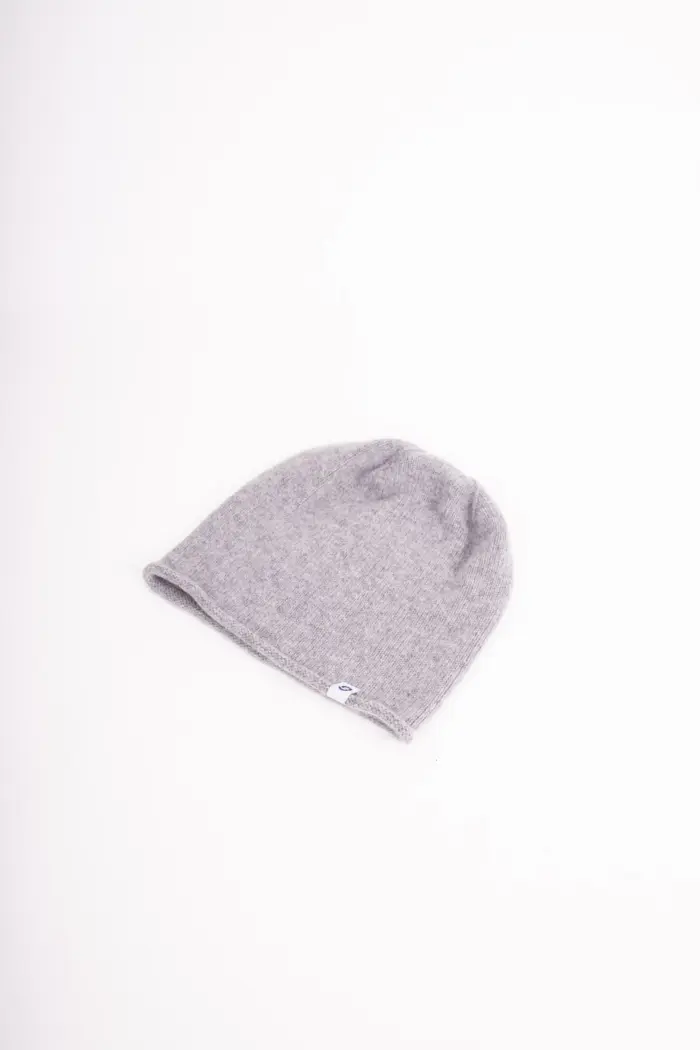 Strickmütze Kaschmir Rollrand
