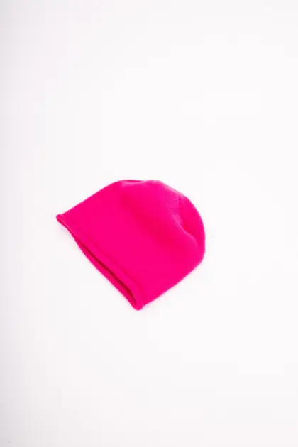Grote Strickmütze mit Rollrand aus Wolle