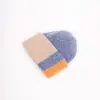 Grote Strickmütze mit Umschlag mehrfarbig