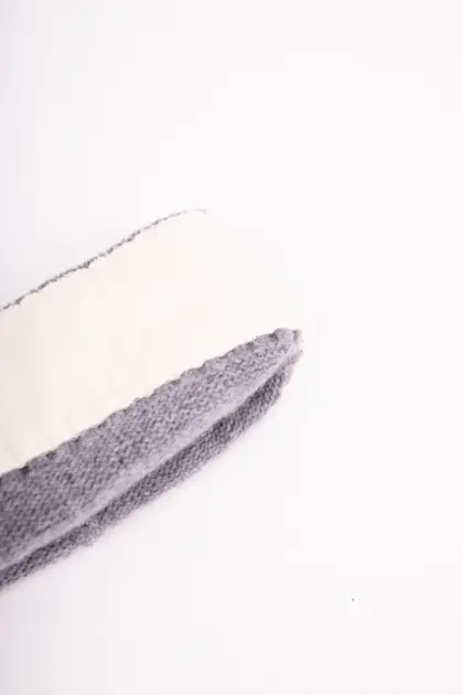 Grote Strickmütze mit Baumwollfleece