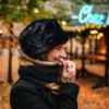 Bedacht Balsam Fake Fur Toque Seeberger gewebter Schal mit Karomuster