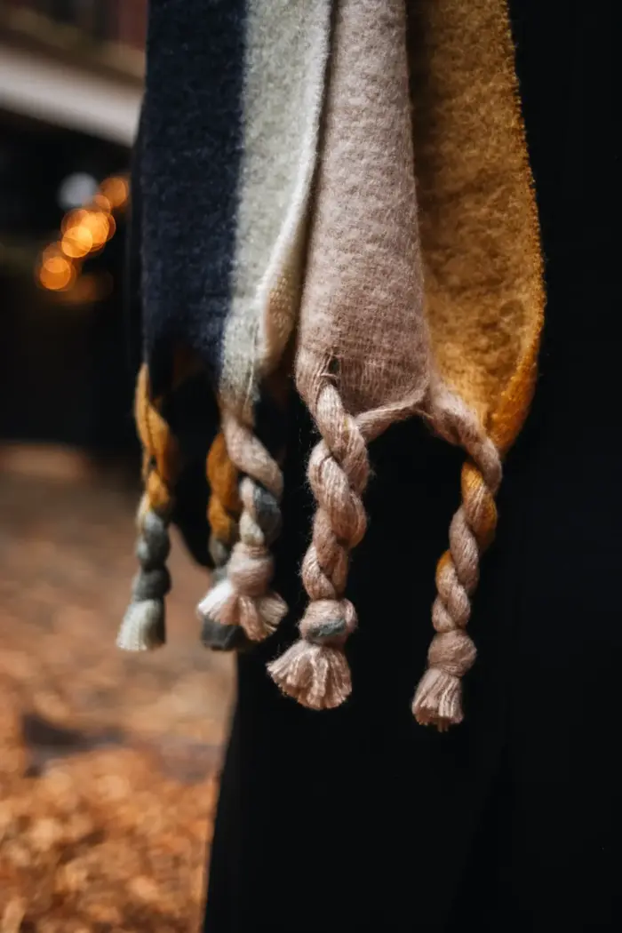 Seeberger gewebter Schal mit Karomuster