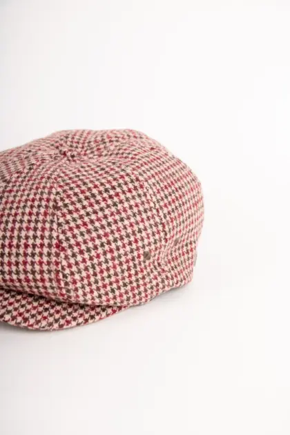 Brixton Brood LW Snap Cap kariert bordeaux