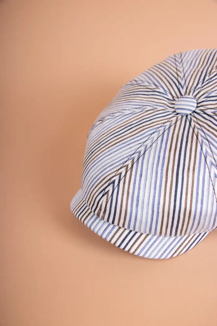 Stetson Hatteras Ballonmütze Linen Stripe