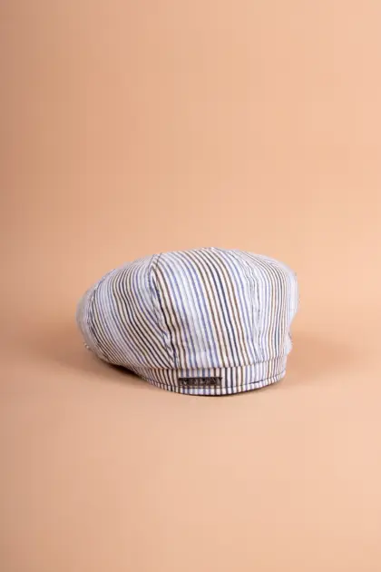Stetson Hatteras Ballonmütze Linen Stripe