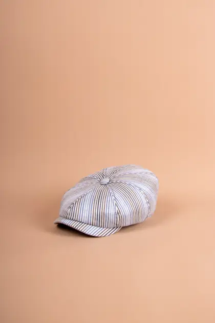Stetson Hatteras Ballonmütze Linen Stripe