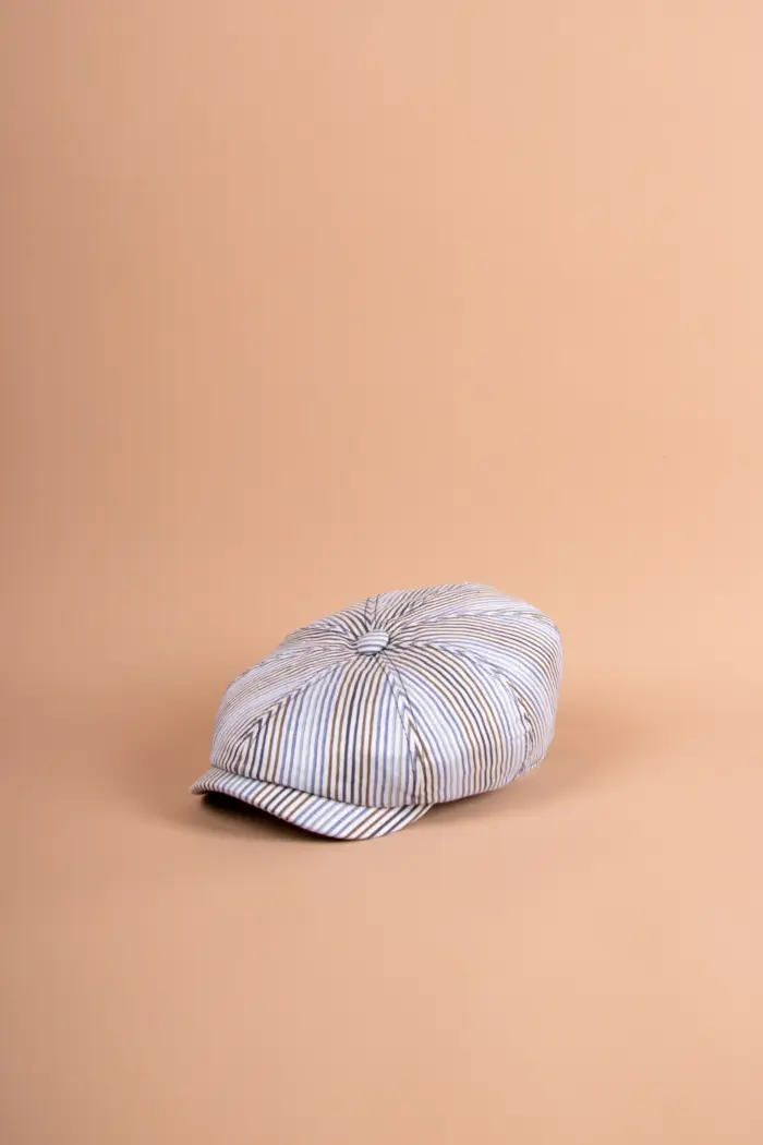 Stetson Hatteras Ballonmütze Linen Stripe