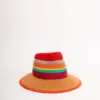 Bedacht Fedora Strohhut multicolor