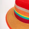 Bedacht Fedora Strohhut multicolor