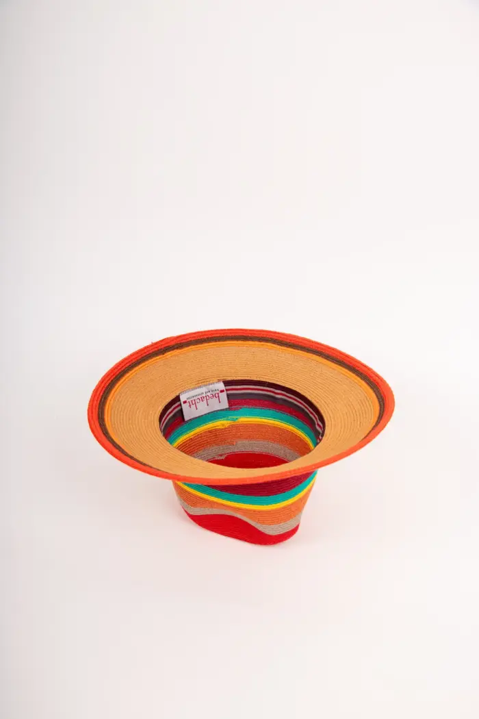 Bedacht Fedora Strohhut multicolor
