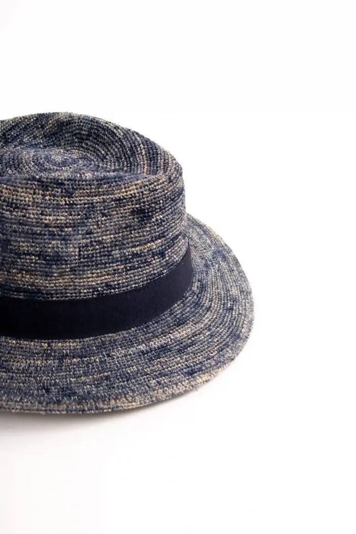 Fiebig Fedora Raffia Strohhut melange