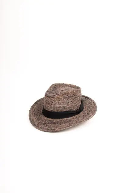 Fiebig Fedora Raffia Strohhut melange