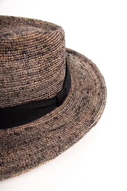 Fiebig Fedora Raffia Strohhut melange