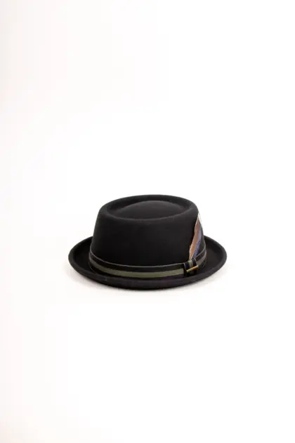 Stetson Pork Pie Woolfelt mit Entenfeder