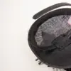 Fascinator Sinamay mit Blumen und Feder