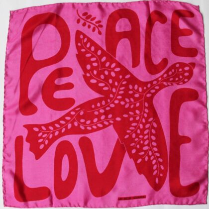 Les belles Vagabondes Mini Foulard Peace and Love