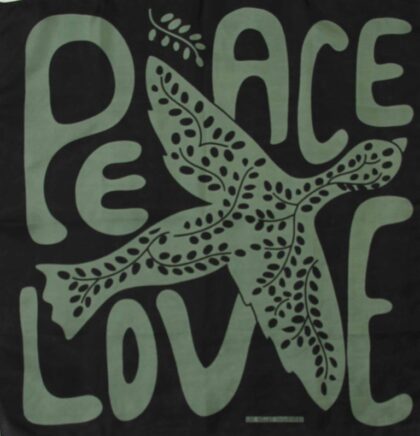 Les belles Vagabondes Mini Foulard Peace and Love