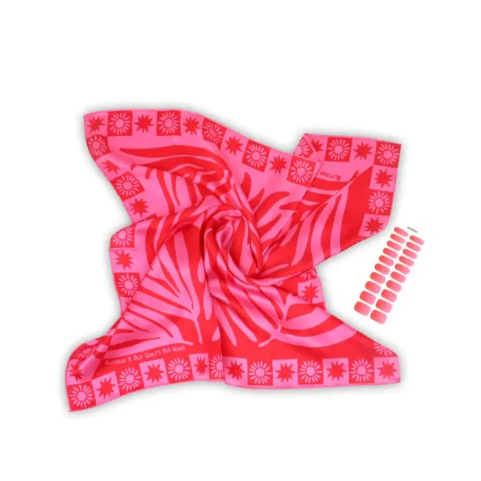 Old Habits Die Hard Bandana Pink Sunset