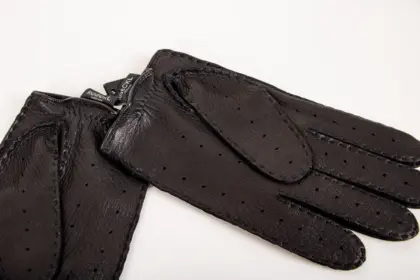 Roeckl Lederhandschuhe Toronto Autofahrer schwarz innen