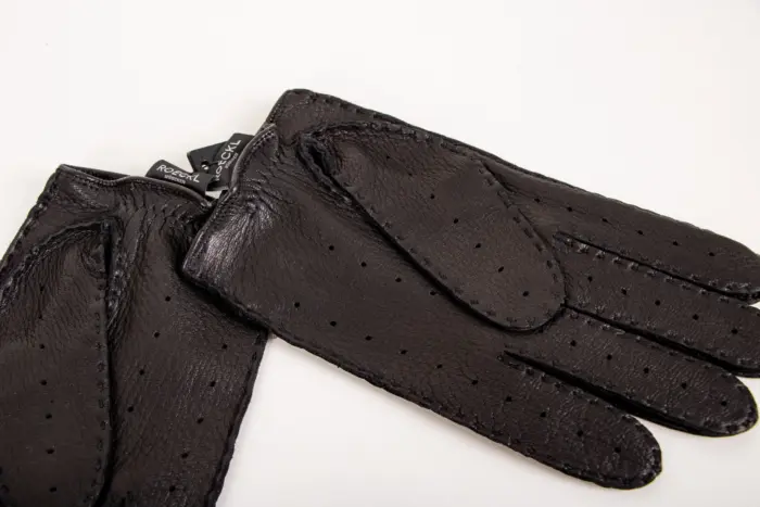 Roeckl Lederhandschuhe Toronto Autofahrer schwarz innen