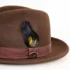 JJ Hats Fedora Lite Felt JJ Hats Fedora Lite Felt Dunkelbraun