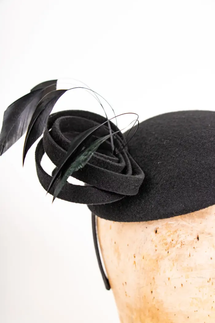 Fascinator Nightfever Wollfilz