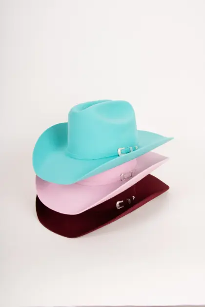 Bailey Lightning 4x Westernhut alle Farben aufeinander gestapelt