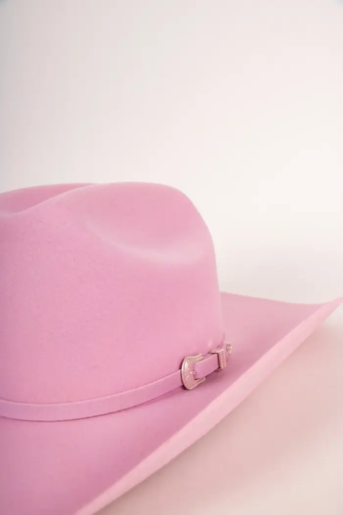 Bailey Lightning 4x Cowboyhut in Fondant Pink Detailaufnahme Hutband