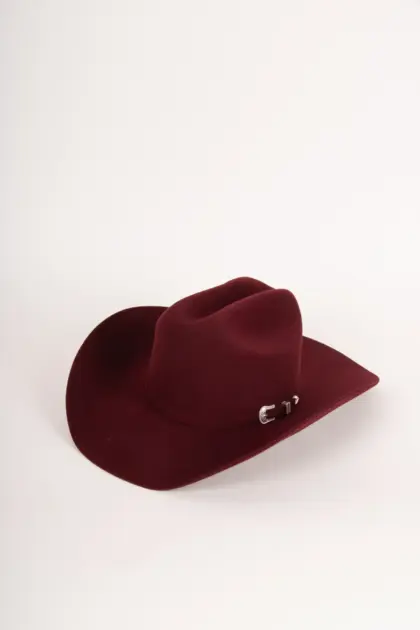 Bailey Lightning 4x Cowboyhut in Bordeau Rot Ansicht vorne links