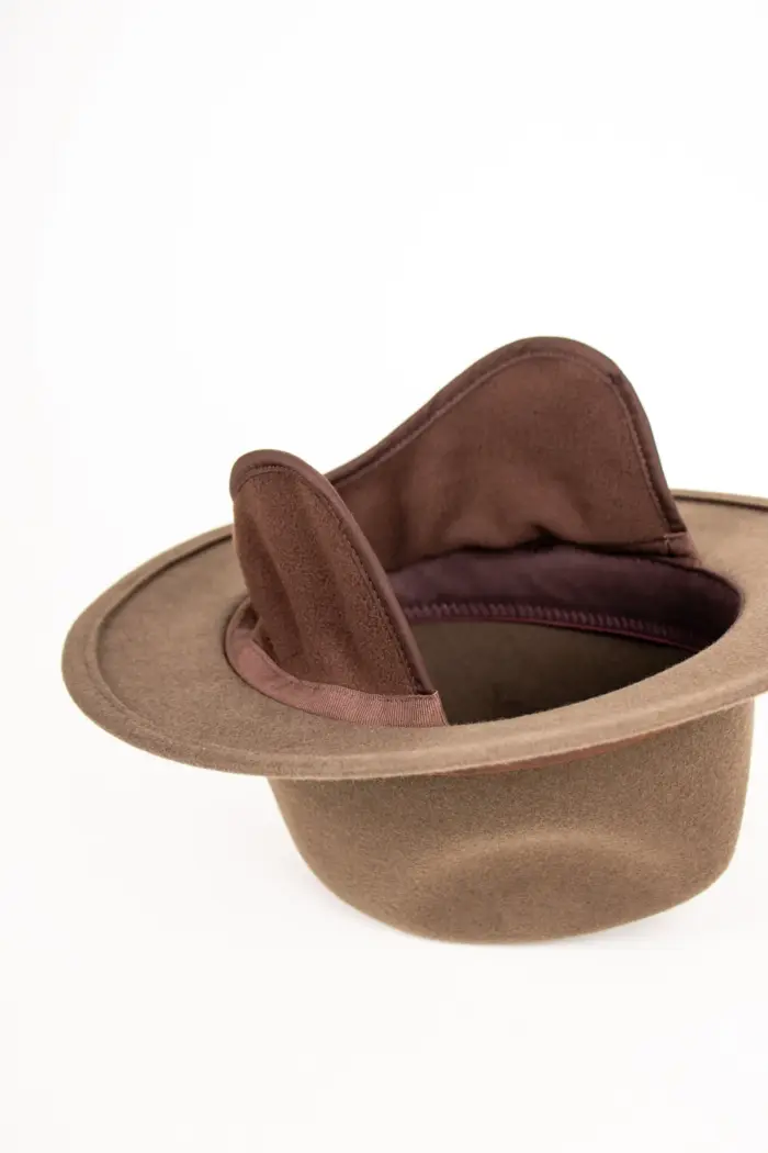 Stetson Traveller Woolfelt Ohrenklappen Stetson Traveller Woolfelt mit Ohrenklappen Ansicht ausgeklappte Ohrenwärmer
