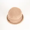 Strickhut aus Wolle mit Raffung Taupe