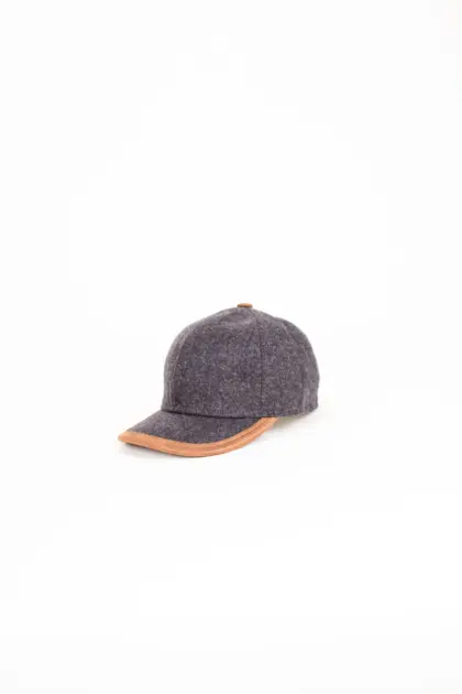 Fiebig Baseballcap Schurwolle Ohrenklappen Anthrazit